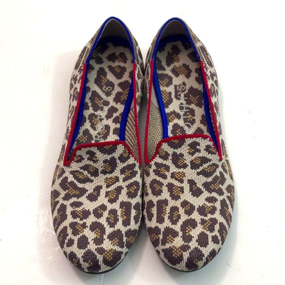 Rothy’s leopard print loafers, size 7, EUC
